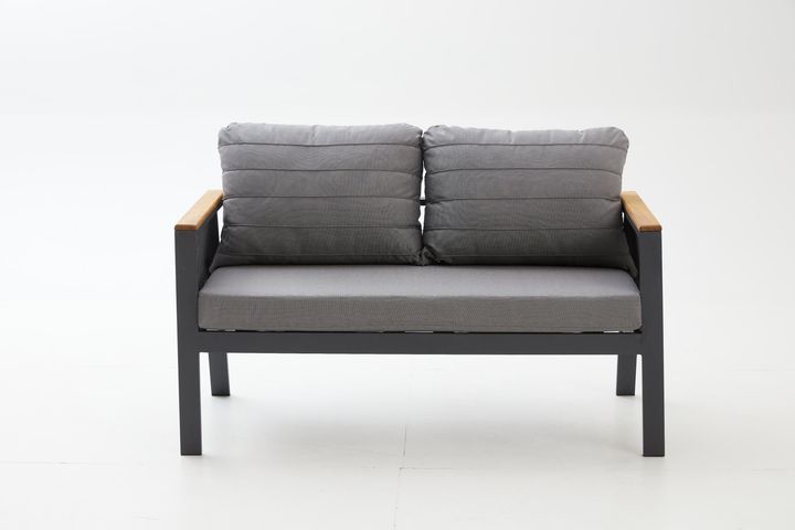 Capella Dubbele Tuinloungeset, Antraciet