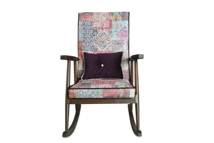 Asedia Trend Authentieke Schommelstoel, Walnoot