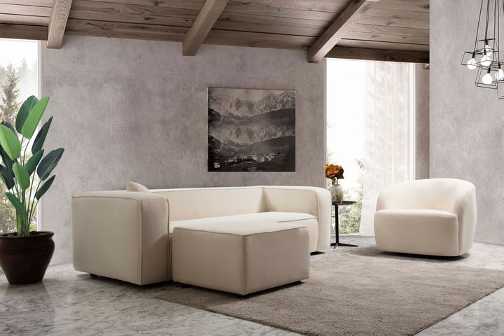 Enoa 3-Sitzer Sofa, Weiß