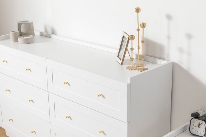 Henry Wide Chest of Drawers, White