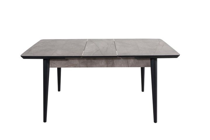 Arverdi 4 - 6 Seat Extendable Dining Table, Grey & Black