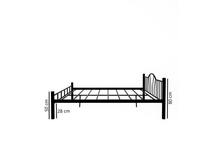 Capello King Size Bed, 150 x 200 cm, White