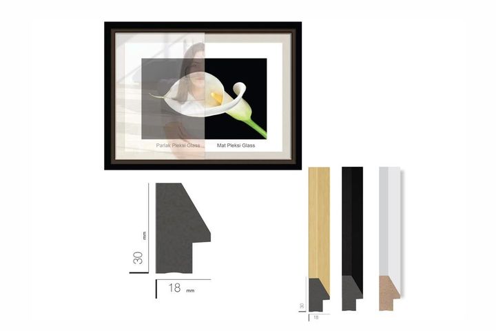 Beginnings Art Print with Frame, Triptych