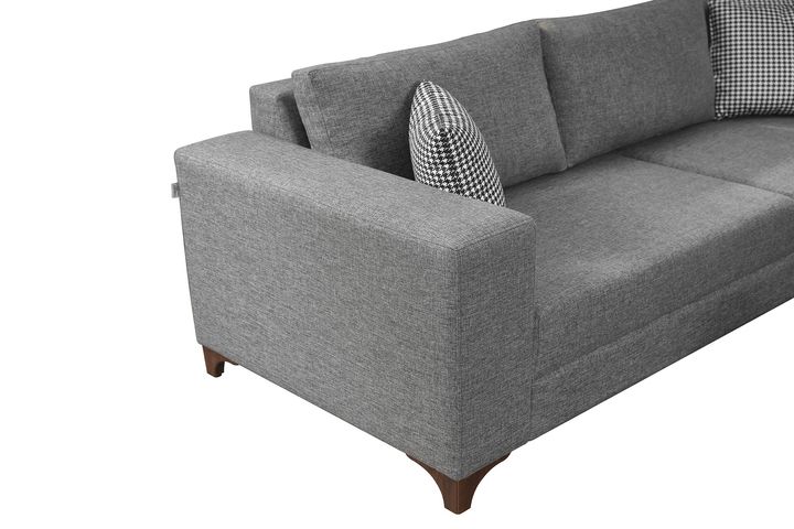 Masse Hoekbank Rechts, Grijs