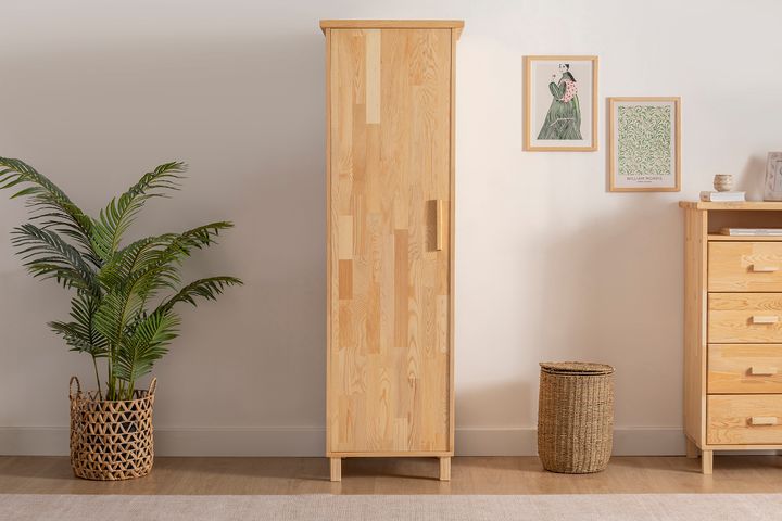 Ranch Houten Kledingkast met Enkele Deur