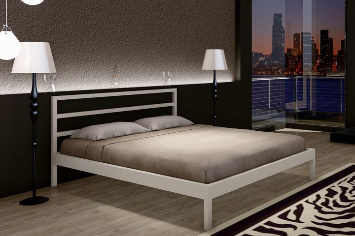 Vigo Bedframe, 150x200 cm, Wit