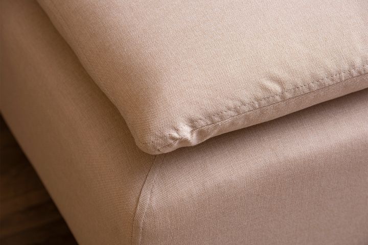 Pafu Lungo Mini-Hoekbank, Creme