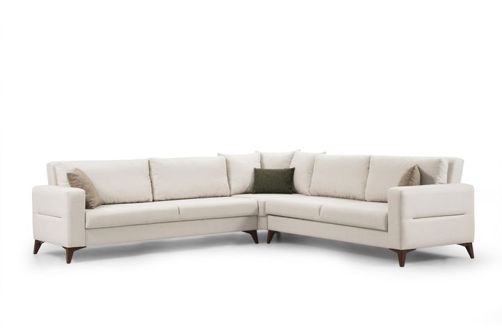Kristal Hoekbank, Beige