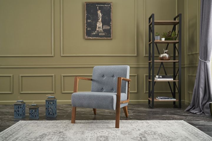 Cinque Terre fauteuil, Lichtblauw