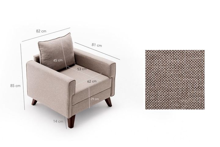 Bella Soft Fauteuil, Creme