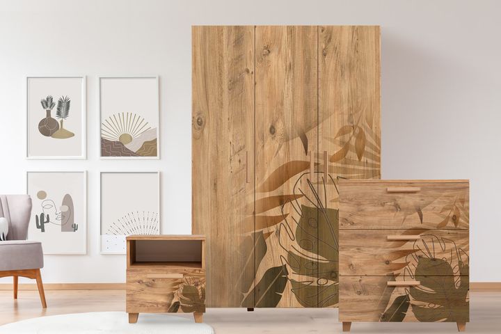 Leva Forest Nachtkastje, Pijnboom