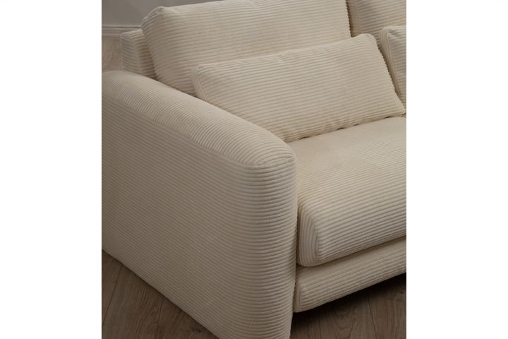 Lilly Hoekbank Rechts met Lont, Wit