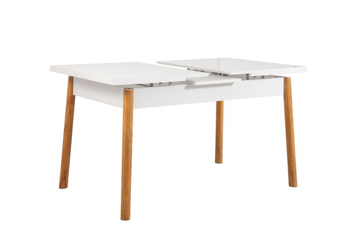 Stormi Uitschuifbare Keukentafel, Wit & Pijnboom