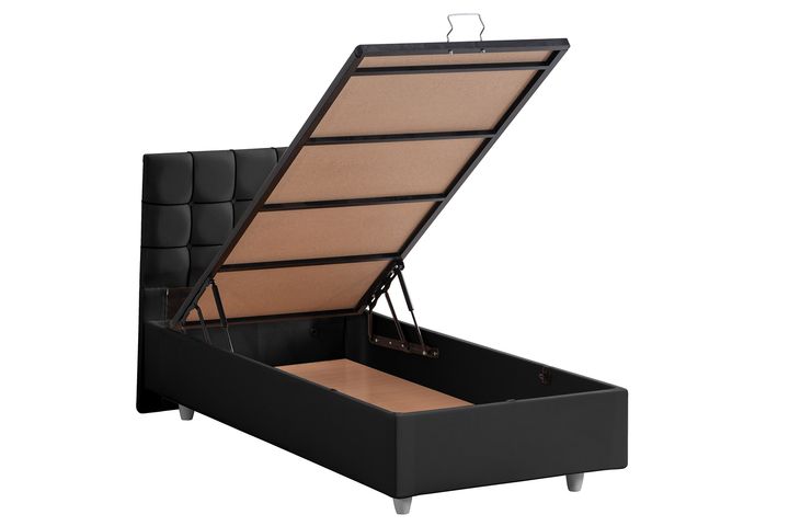 Tavira Letto Boxspringbedset, 100x200 cm, Antraciet