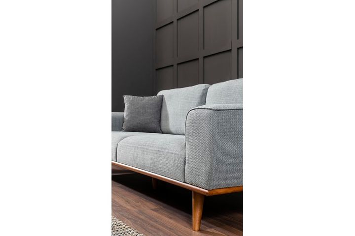 Merina 3-Zitsbank In Chenille, Grijs