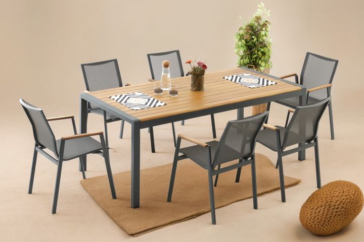 Daisy Tuinset, 6 Zits, Antraciet