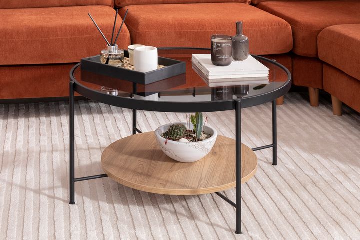 Oslo Ronde Salontafel, Zwart | Vivense Nederland