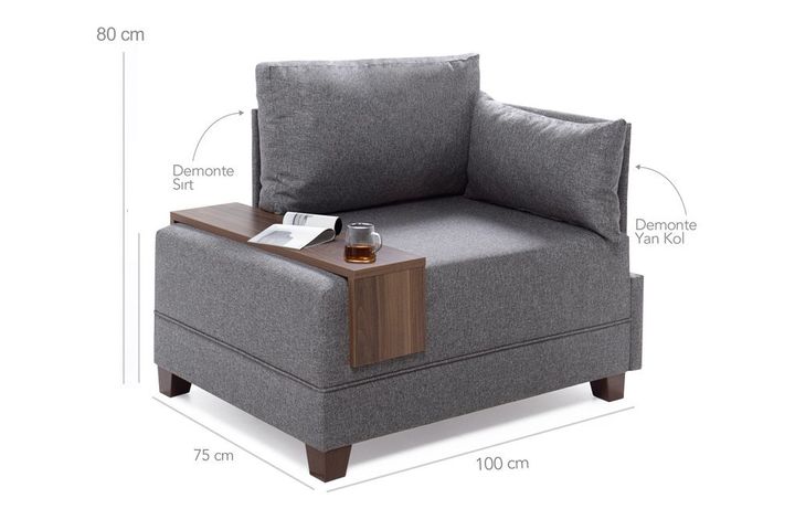 Fly Fauteuil, Rechts, Creme