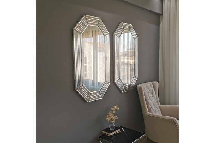 Neostyle Dressoir Spiegel, 60x100 cm, Zilver