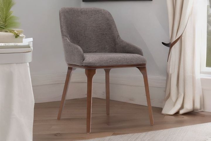 Sun Dining Chair, Ash Grey & Walnut