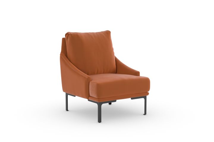 Leo Armchair, Burnt Orange