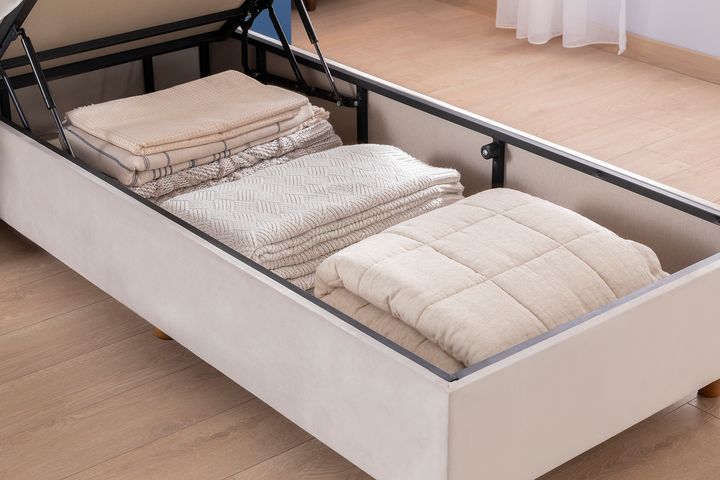 Luna Carpo Boxspring Set, 90x190 cm (Kleurkeuze Stof In Showroom)