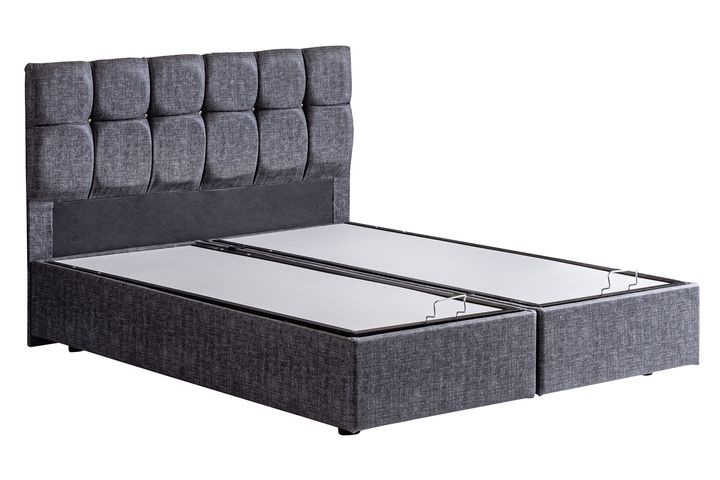 Paris Plus Boxspringbedset met Orthopedisch Matras, 180x200 cm, Grijs