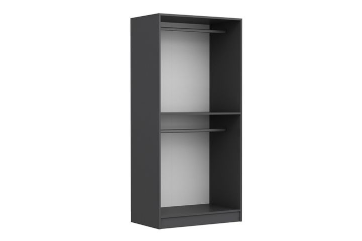 Medway Tideway Kledingkast met 2 Vakken, 210 cm, Antraciet