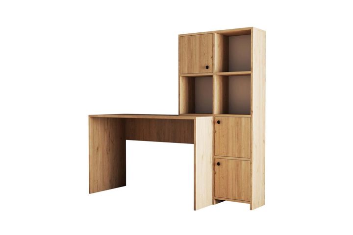 Mezza Silence Study Desk, Oak | Vivense London