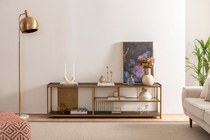 Sinta TV-meubel, Messing