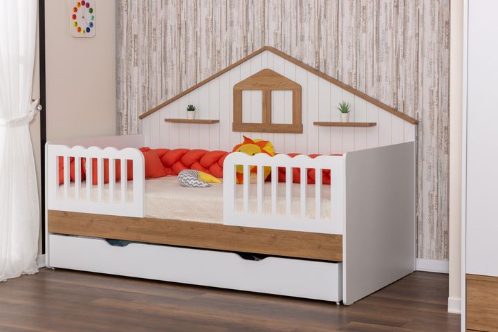 Plato Children's Bed with Trundle, 100 x 200 cm