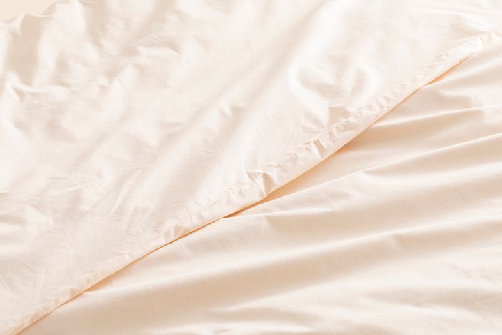 Luna Simply Colors Dekbedovertrekset van Gewassen Katoen, Poeder, Tweepersoons