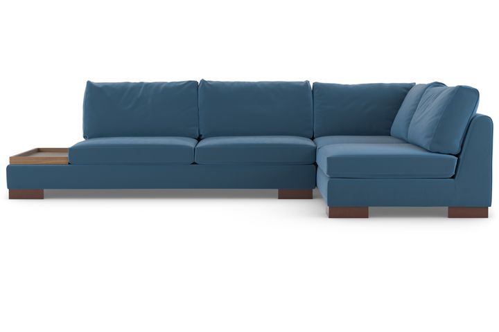 Tulip Corner Sofa Right Chaise, Blue