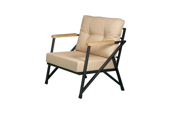 Nefin Zwart Tuinbank, Beige