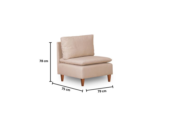 Pafu Lungo Enkele Module, Creme