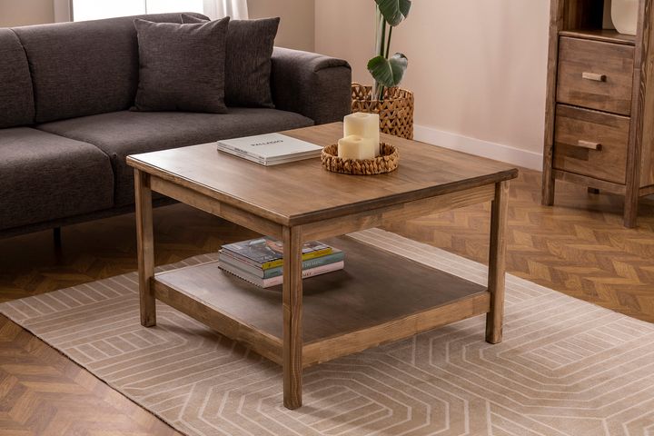 Ranch Salontafel, Massief, Walnoot