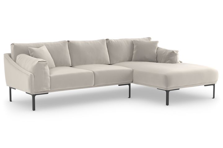 Leo Corner Sofa Right Chaise, Beige