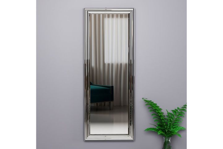 Mone Wall Mirror, 40 x 105 cm, Silver