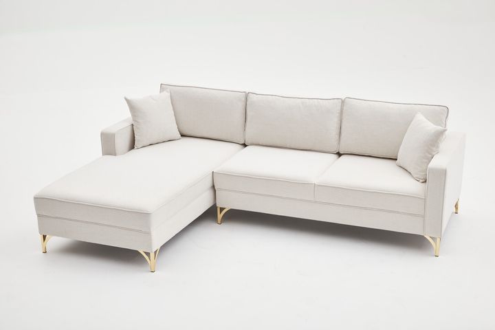 Berlin Hoekbank Links, Creme&Gold