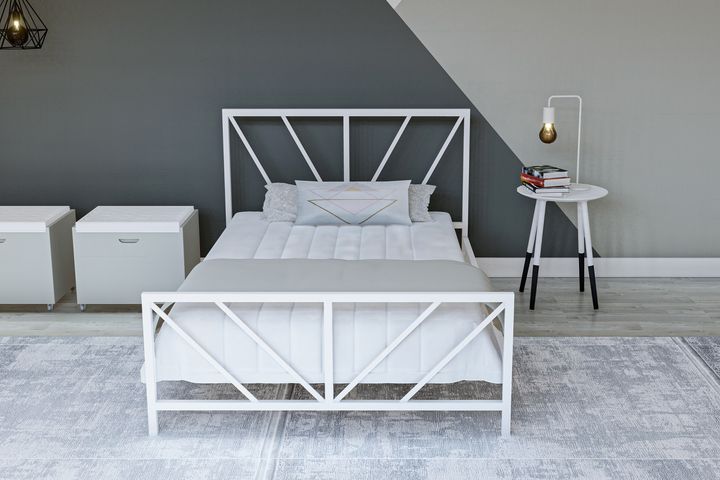 Ingolstadt Bedframe, 90x190 cm, Wit