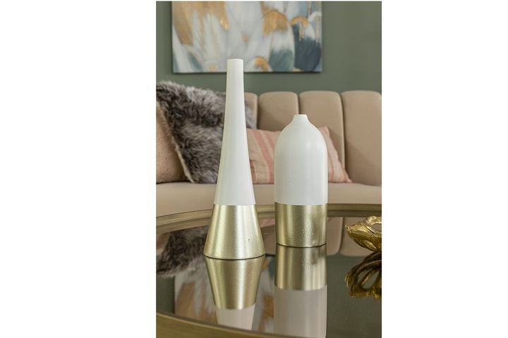 Tribeca Duo Coffee Table, Brass