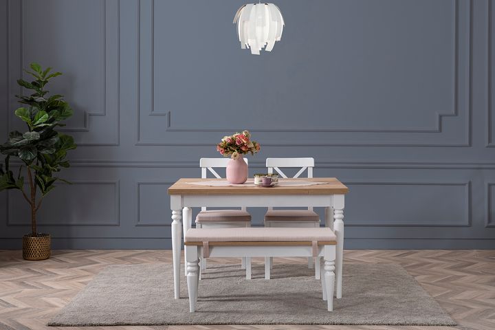 Symbol Eettafelset met Bank, 120x80 cm