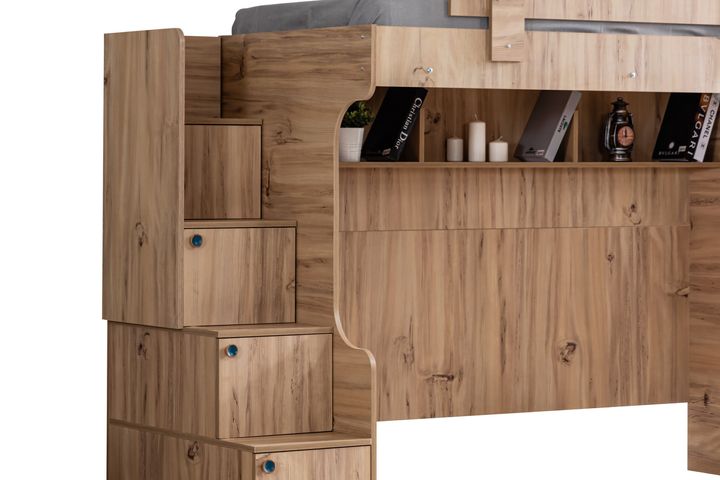 Viva Stapelbed met Bureau, 90x190 cm