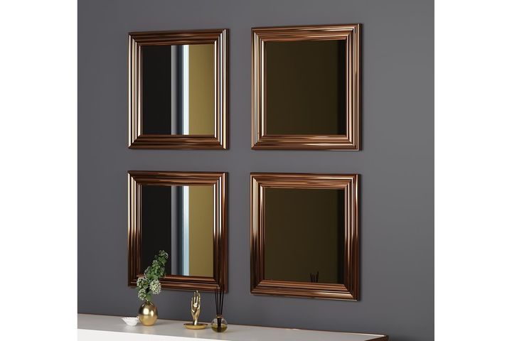 Mone Spiegelset, 4 Stuks, Brons