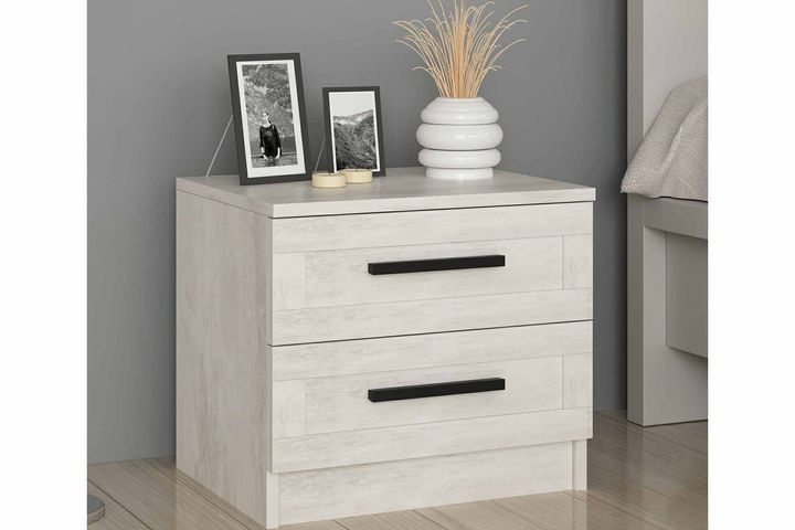 Tideway Nachtkastje, Wit & Creme