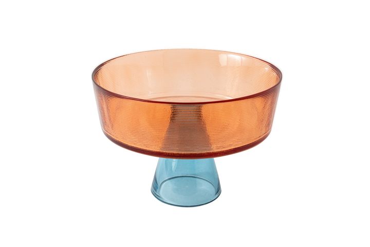 Conico Serving Bowl, 20 cm, Orange & Blue