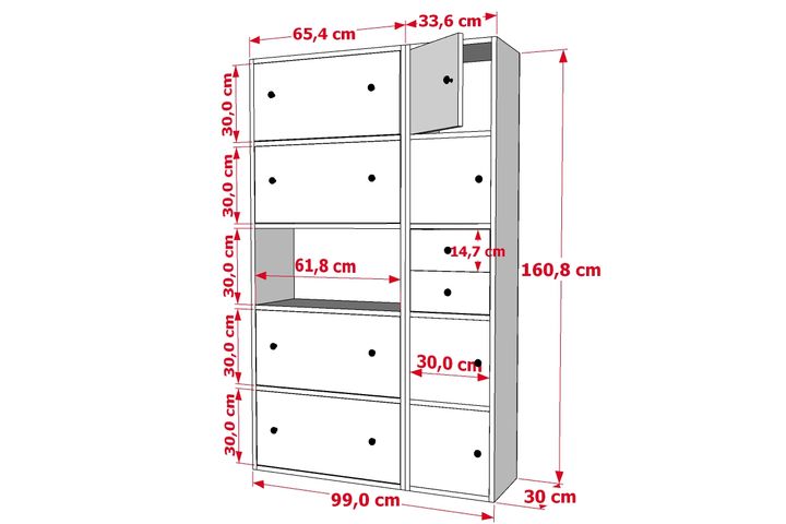 Lessie Multifunctionele Kast, Module IX