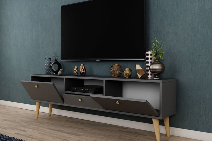 Penta TV-Meubel, 160 cm, Antraciet