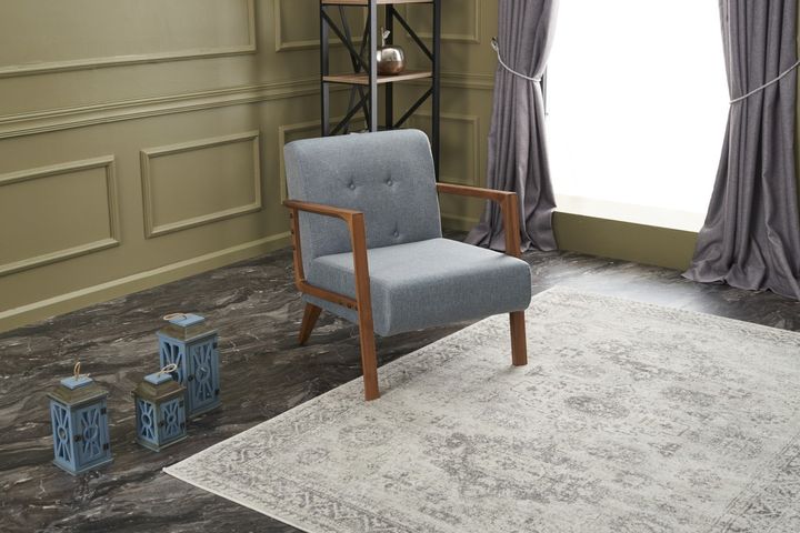 Cinque Terre fauteuil, Lichtblauw