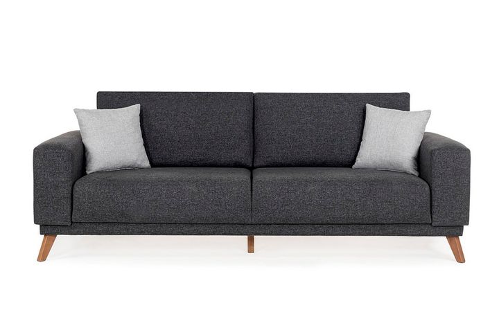 Lego 3-Zitsbank met Bed, Antraciet (Kleurkeuze Stof In Showroom)